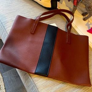 Vince Camuto vegan leather tote bag NWOT but has new care instruction card in it